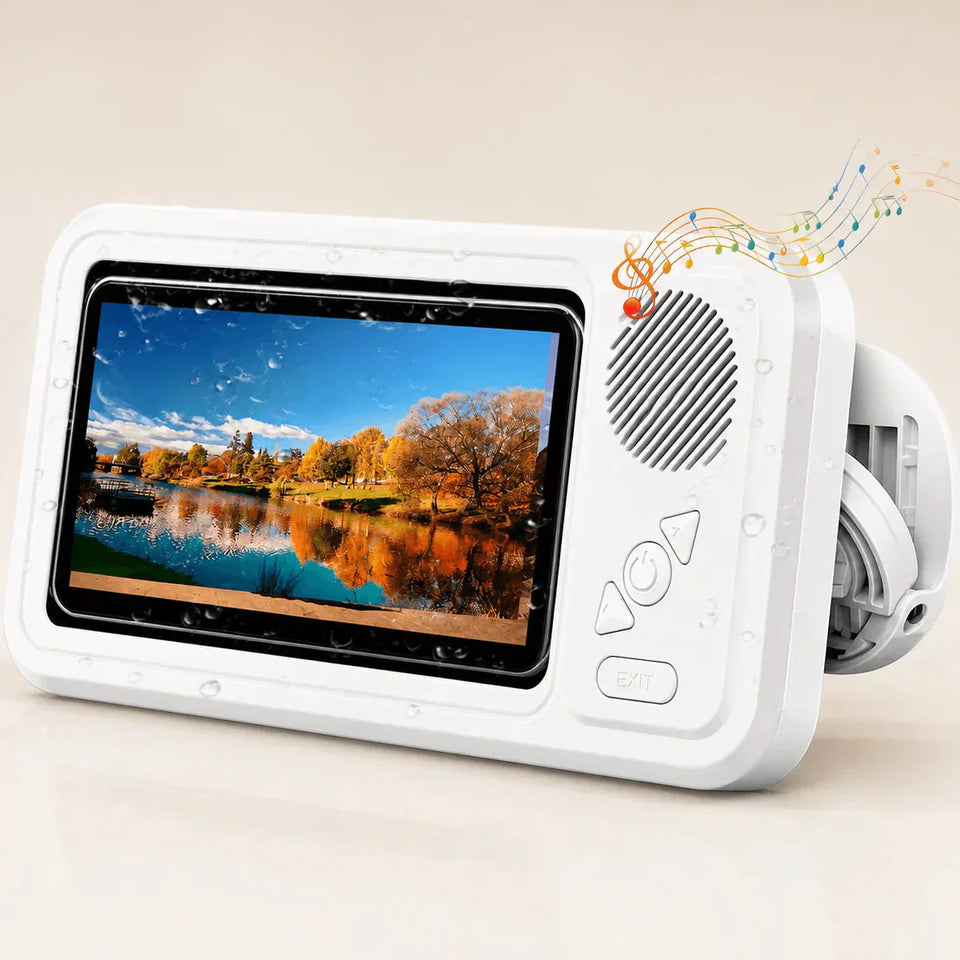 BoxPlay™ | Use seu celular no banho com som potente e proteção total
