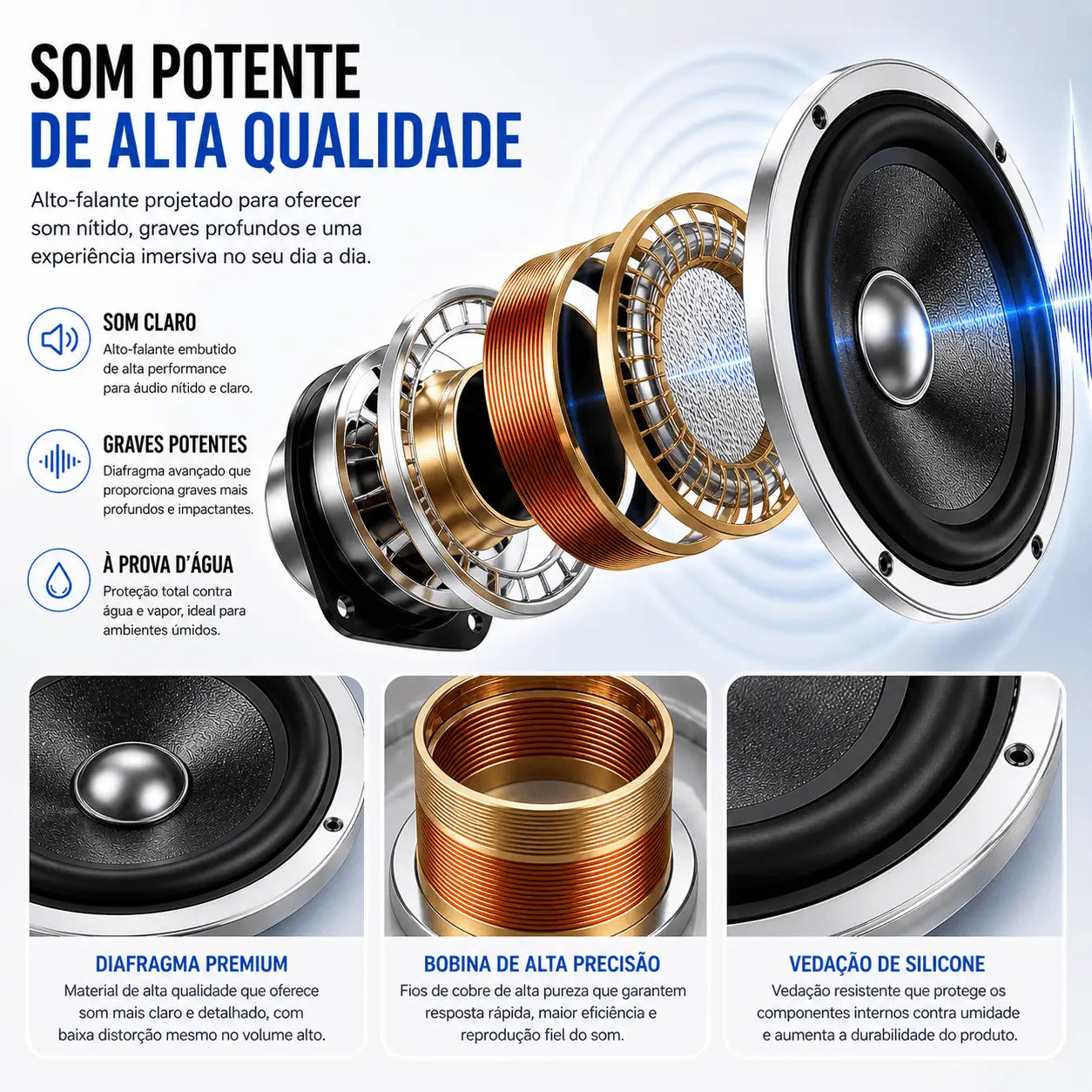 BoxPlay™ | Use seu celular no banho com som potente e proteção total